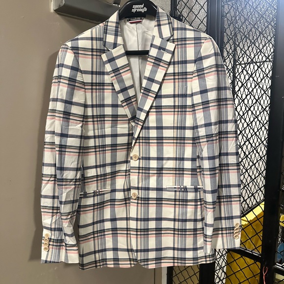 Tommy Hilfiger Multicolor Plaid Blazer - Picture 1 of 8